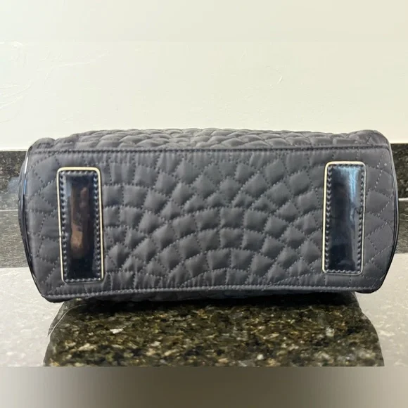 Vera Bradley Mon Cheri Black Quilted Tote Bag Purse Discontinued - Picture 14 of 15